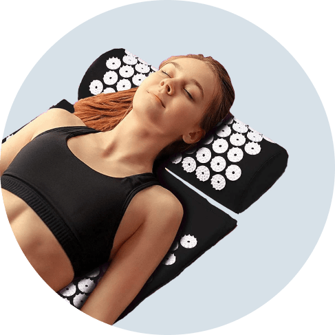 Tapis de Massage Relaxant et Oreiller de Yoga pour l'Acupuncture
