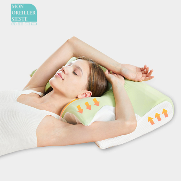 oreillers orthopédique en mousse à mémoire de forme, les oreillers à mémoire de forme à rebond lent et les oreillers pour la colonne cervicale.
