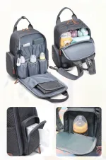 accessoires de bébé dans sac à dos à langer