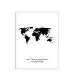 affiche voyage "what a wonderful world"