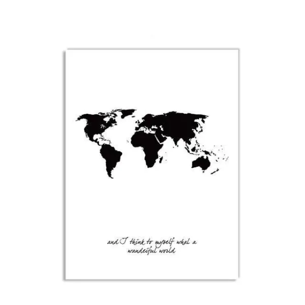 affiche voyage "what a wonderful world"