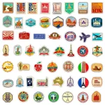 autocollants valise travel stickers