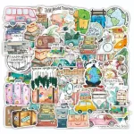 autocollants décoratifs valise pour voyageurs