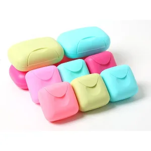 boîte à savon de voyage colorée
