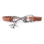 Bracelet Avion <br>Infinity Love (Marron)