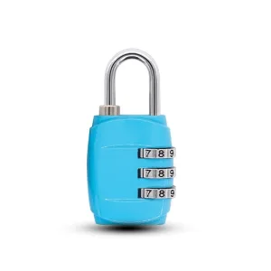 Cadenas Valise à Code <br>3 Chiffres (Bleu)