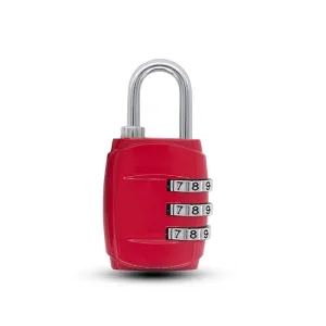 Cadenas Valise à Code <br>3 Chiffres (Rouge)