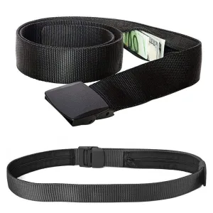 Ceinture Cache-Billets <br>Antivol (Noir)