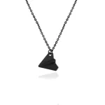 Collier Avion <br>Black Paper Airplane