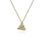 Collier Avion <br>Gold Paper Airplane