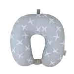 Coussin de Voyage <br>Avion Gris