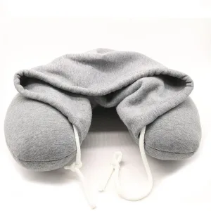 Coussin de Voyage <br>Hoodie Gris