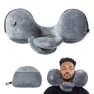 Coussin de Voyage Gonflable <br>Tour de Cou Pliable