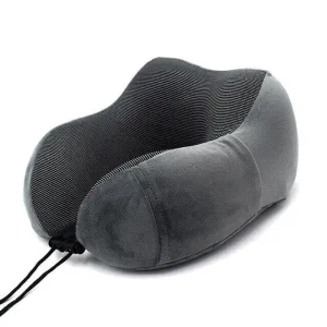 Coussin de Voyage Mémoire de Forme <br>Gris