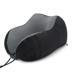 Coussin de Voyage Mémoire de Forme <br>Noir