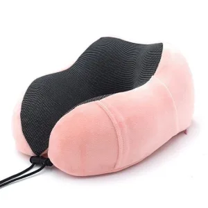 Coussin de Voyage Mémoire de Forme <br>Rose