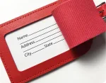 étiquette à bagage design tendance