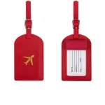 étiquette bagage design avion doré