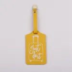 étiquette de bagage pour voyage just do it