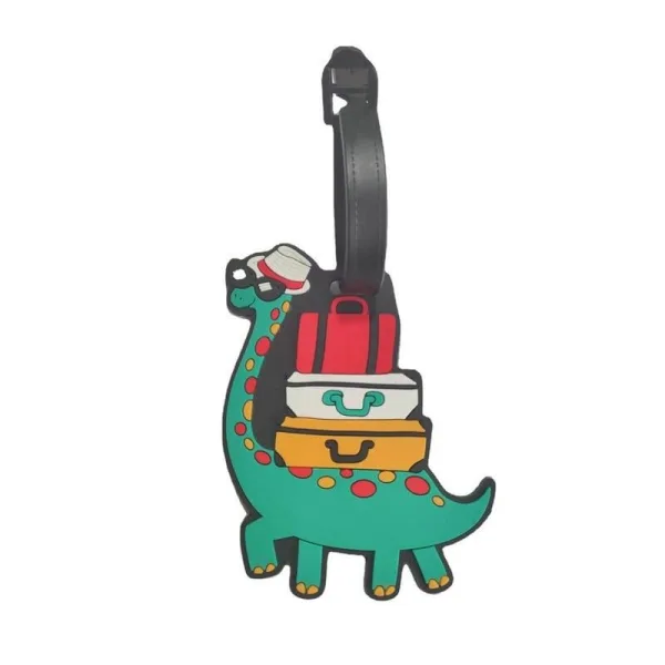 étiquette pour bagage diplodocus