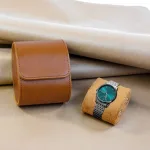 étui de luxe pour montre marron