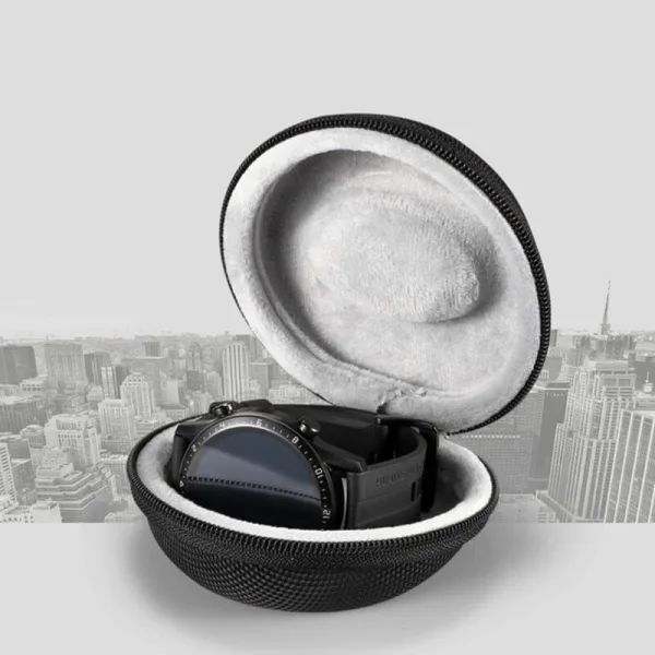 étui montre voyage sport noir