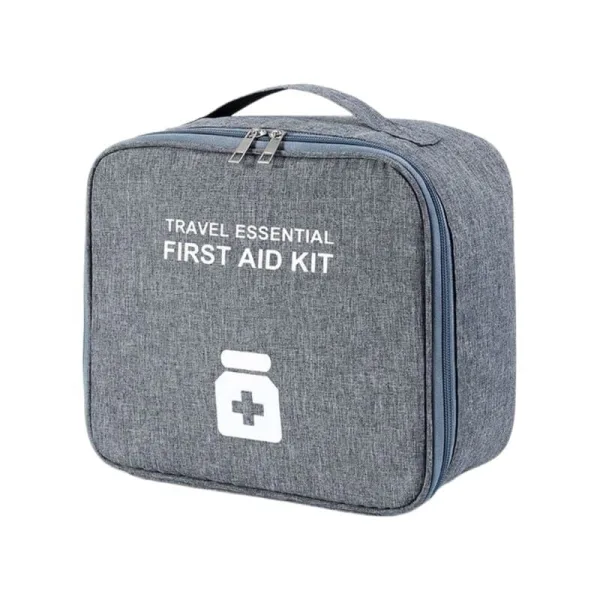 grande trousse à pharmacie voyage vide travel essential gris