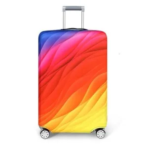 housse de valise arc-en-ciel
