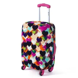 housse de valise cœurs