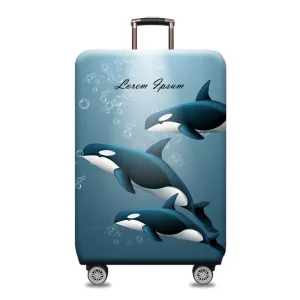 housse de valise dauphins