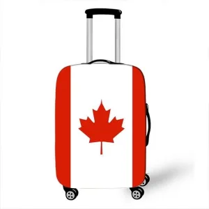 housse de valise drapeau du canada