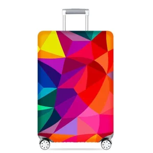 housse de valise fantaisie multicolore