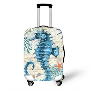 housse de valise hippocampe