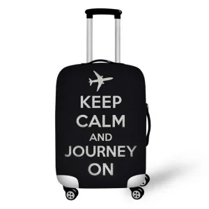 housse de valise keep calm journey on