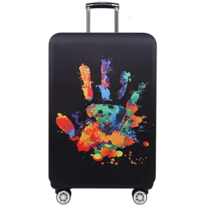 housse de valise main colorée