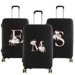housse de valise pink flowers letter