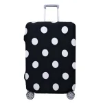 housse de valise pois blancs