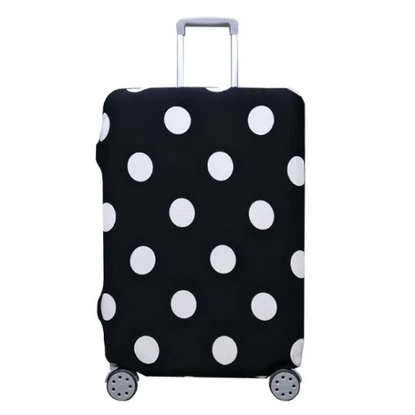 housse de valise pois blancs