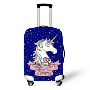 housse de valise unicorn diary