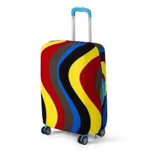 housse de valise vagues colorées