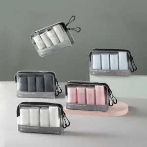 kit de voyage hygiène 5 flacons