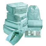 organisateurs de valise colorful life set de 8 turquoise