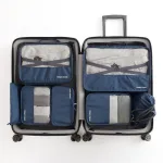 organisateurs de valise dream travel set de 7 bleu marine