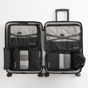 organisateurs de valise dream travel set de 7 noir
