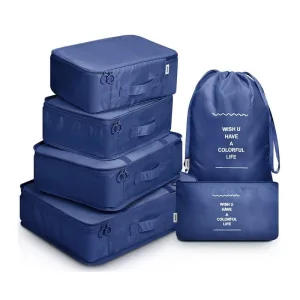 organisateurs de valise set de 6 pochettes