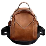 petit sac à dos femme marron vintage