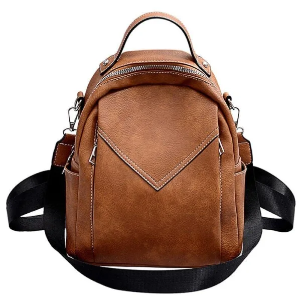 petit sac à dos femme marron vintage