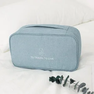 pochette sous-vêtements de voyage bleu ciel
