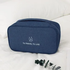 pochette sous-vêtements de voyage bleu marine