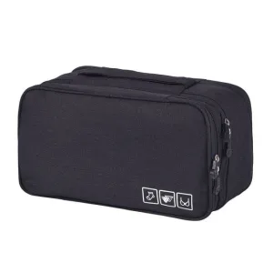 pochette sous-vêtements de voyage travelbasics noir
